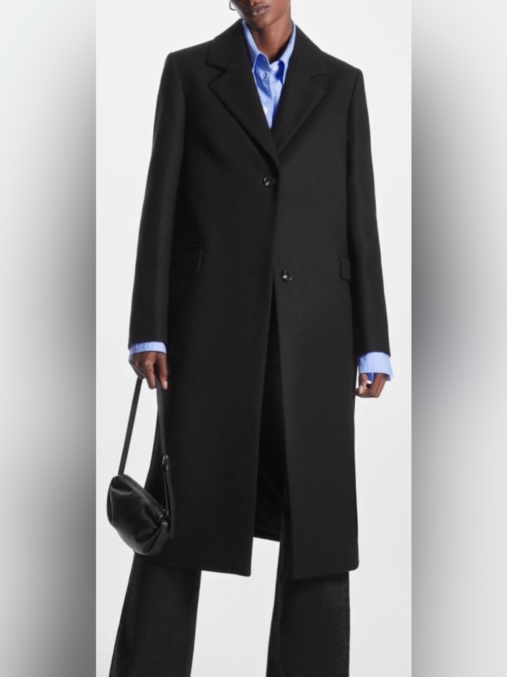COS Black Tailored Coat